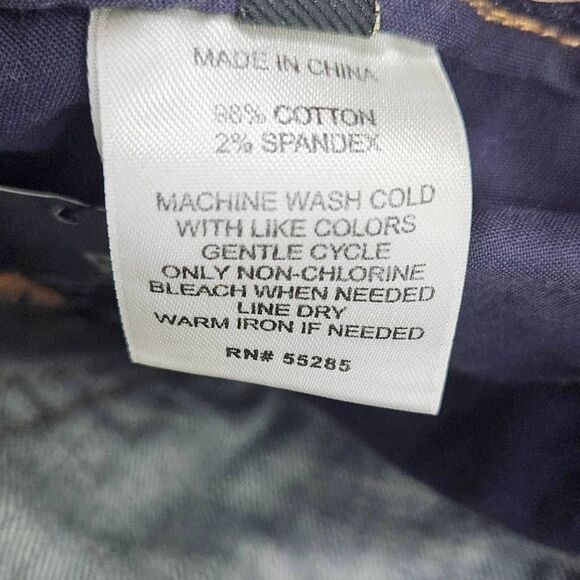 NWT EXPRESS Zelda Low Rise Distressed Stitched Med Wash Whiskered Crop Jeans 00 - Picture 7 of 8